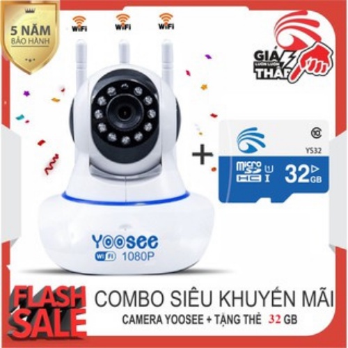 CAMERA IP YOOSEE 360, QUAN SÁT RÕ NGÀY VÀ ĐÊM