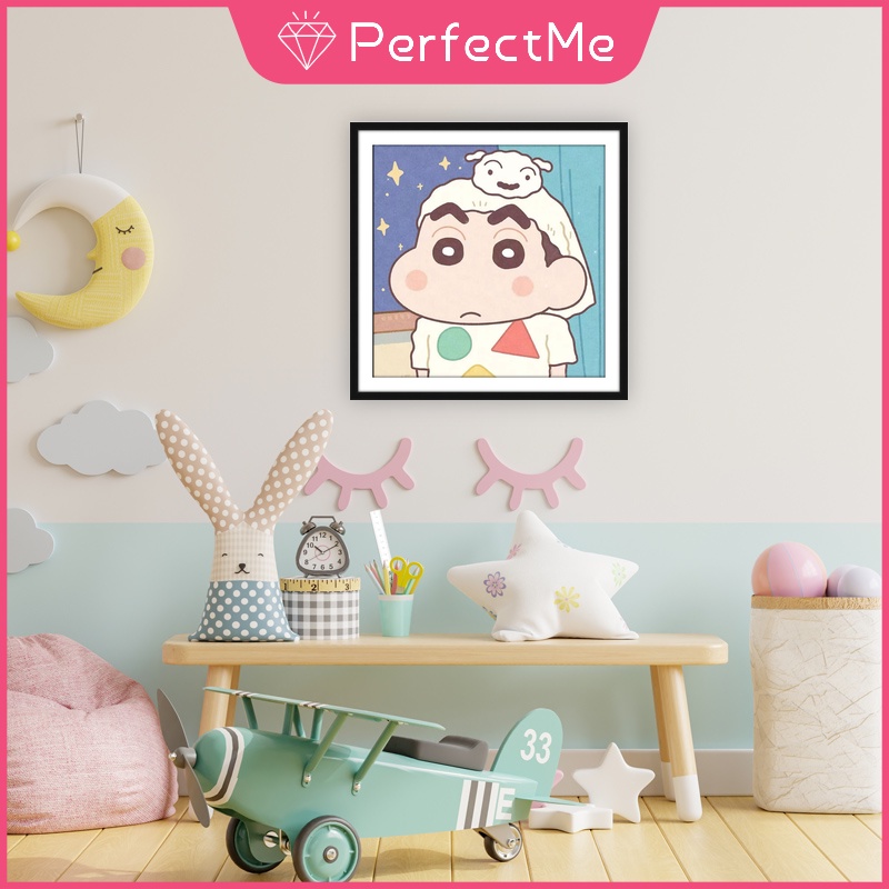 Bộ Tranh Đính Đá 5D Tự Làm 30x30cm Hình Cậu Bé Bút Chì