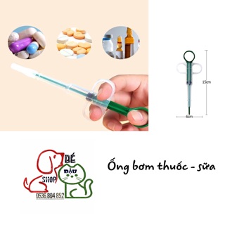 DỤNG CỤ BƠM THUỐC VÀ THỨC ĂN CHO CHÓ MÈO