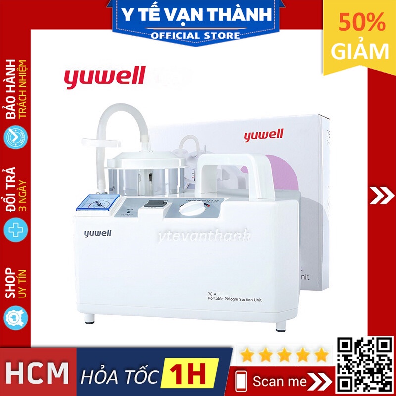 ✅ Máy Hút Mũi - Máy Hút Dịch 1 Bình: Yuwell 7E-A/B/D -VT0354