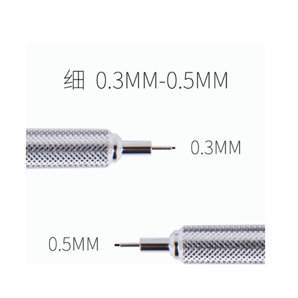 Bút chì bấm cơ khí kim loại chuyên nghiệp sakura ngòi 0.3 0.5 mm
