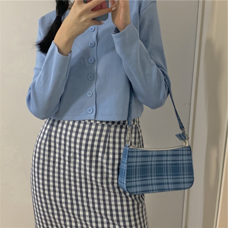 IELGY Áo Khoác Len Dệt Kim Mỏng Tay Dài Thời Trang Xuân Hè Cho Nữ