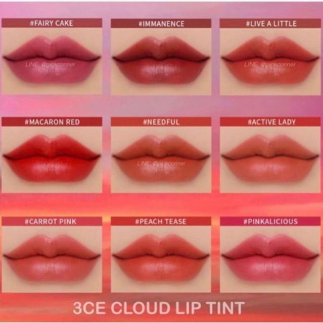 SON 3CE CLOUD LIP TINT 🍓🍓