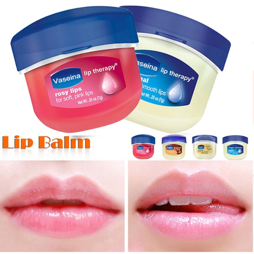 💕Son dưỡng môi VASEINA dạng hộp cấp ẩm cho môi mềm mịn Son dưỡng môi vaseline lâu trôi dưỡng ẩm 7g