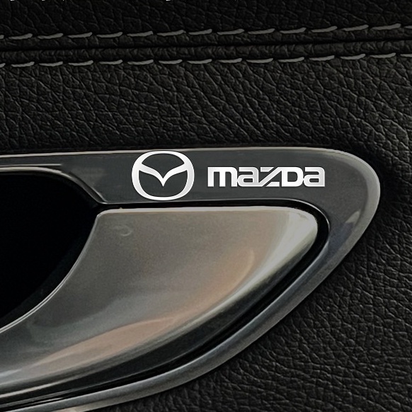 [MAZDA] Tem decal chìm 9D in logo theo hãng xe, stick miếng dán trang trí xe Mazda 2,3,6 Mazda Cx5, CX8, bán tải BT50