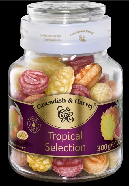 Kẹo trái cây Cavendish & Harvey Tropical Selection 300g [date 8/2021]