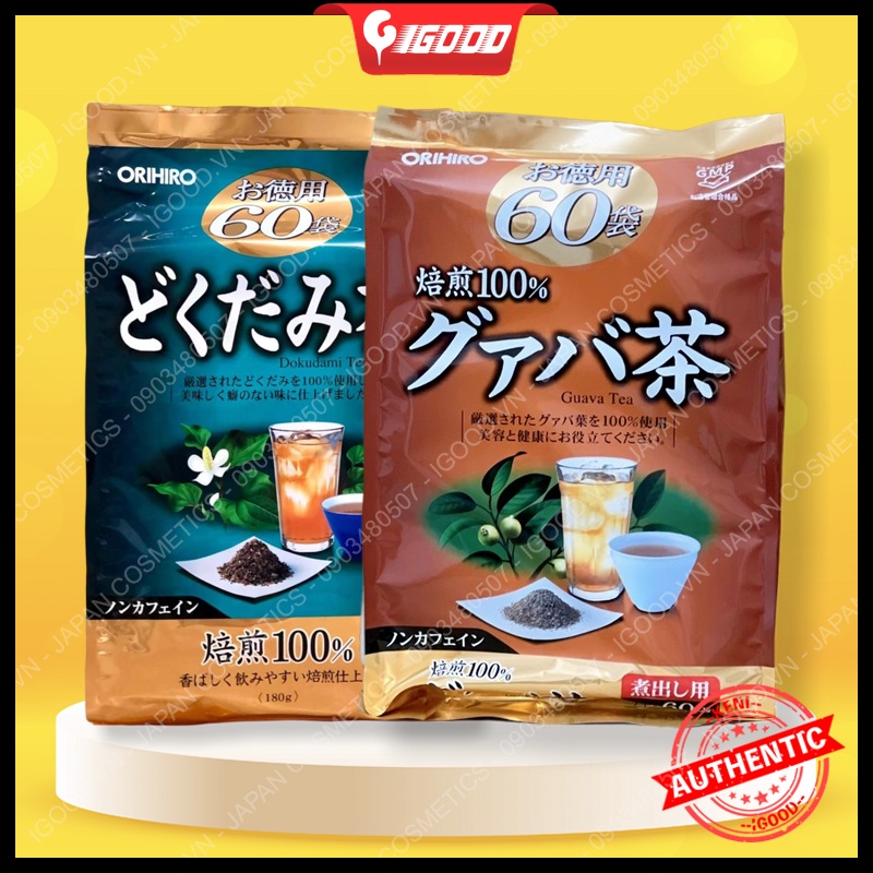 Trà diếp cá Dokudami Tea 60 túi lọc Orihiro Nhật Bản