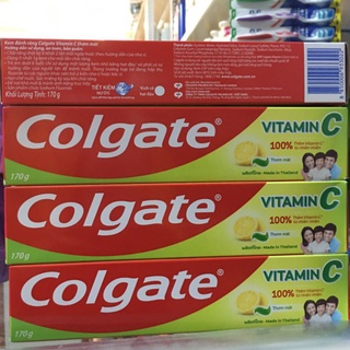 Kem đánh răng Colgate Vitamin C 170g