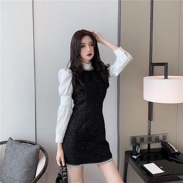 [SẴN ] Váy dạ tweet váy dạ đen | BigBuy360 - bigbuy360.vn