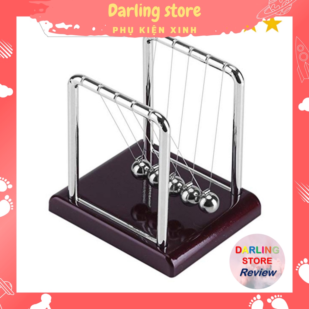 Đồ chơi trang trí Quả lắc Newton hình người chuyển động Darling Store