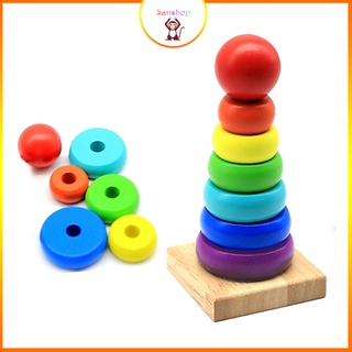 Tháp cầu vồng 7 màu cho bé