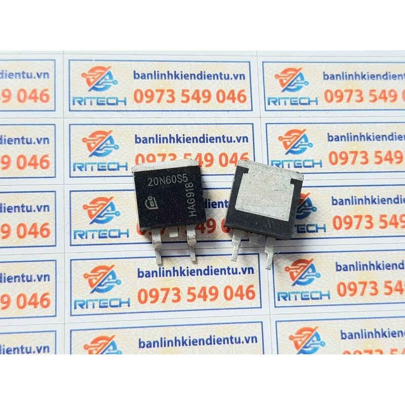 [Combo 2 chiếc ] 20N60S5 SPB20N60S5 Mosfet Kênh N 600V/20A TO-263