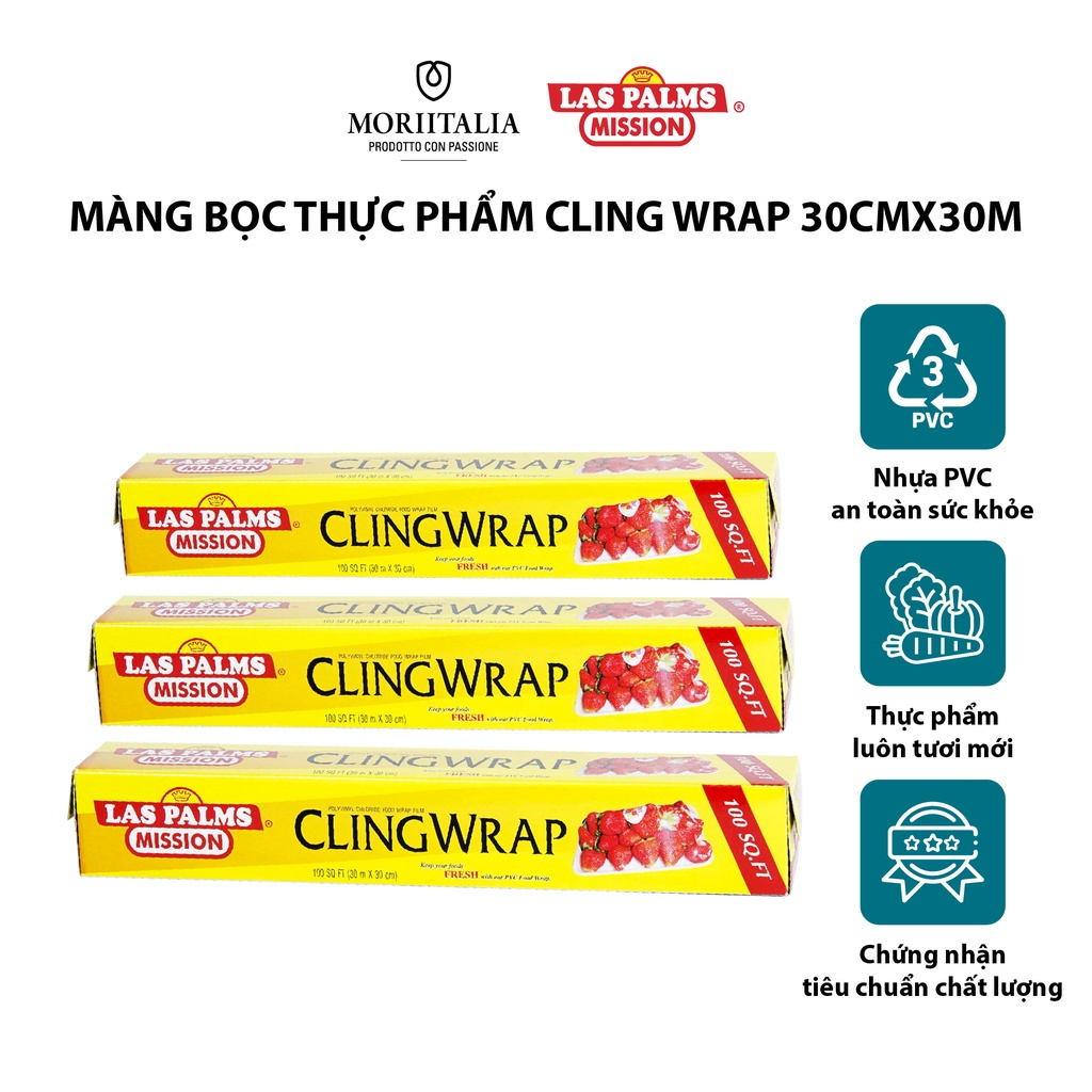 Màng bọc thực phẩm LasPalm Cling Wrap chính hãng Moriitalia MBTP00070100