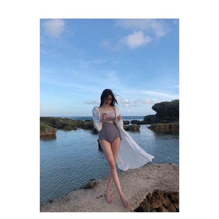 Bộ Đồ Bơi Một Mảnh Hai Dây Màu Sắc Ngọt Ngào Phong Cách Hàn Quốc Thời Trang Mùa Hè Cho Nữ | BigBuy360 - bigbuy360.vn