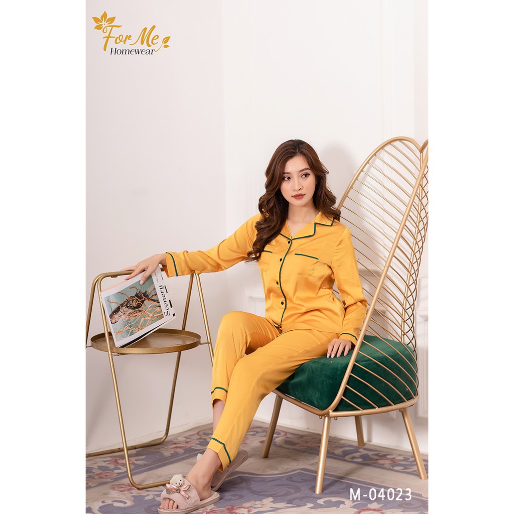 Bộ đồ ngủ, mặc nhà chất Lụa Giấy Luxury TRƠN 2 TÚI 04 ,forme pijama