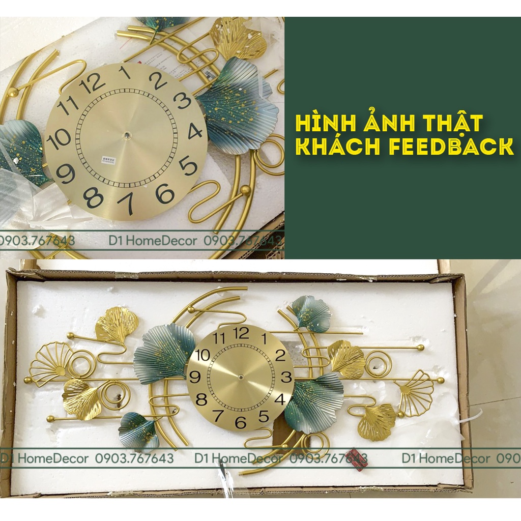 Đồng Hồ Treo Tường Trang Trí phòng khách, treo phòng ăn, phòng ngủ hiện đại GN10