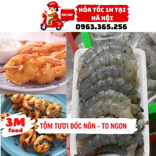 Tôm tươi bóc nõn khay 500gr tôm nõn to ngon [ Hỏa tốc tại Hà Nội ] 3M FOOD HS