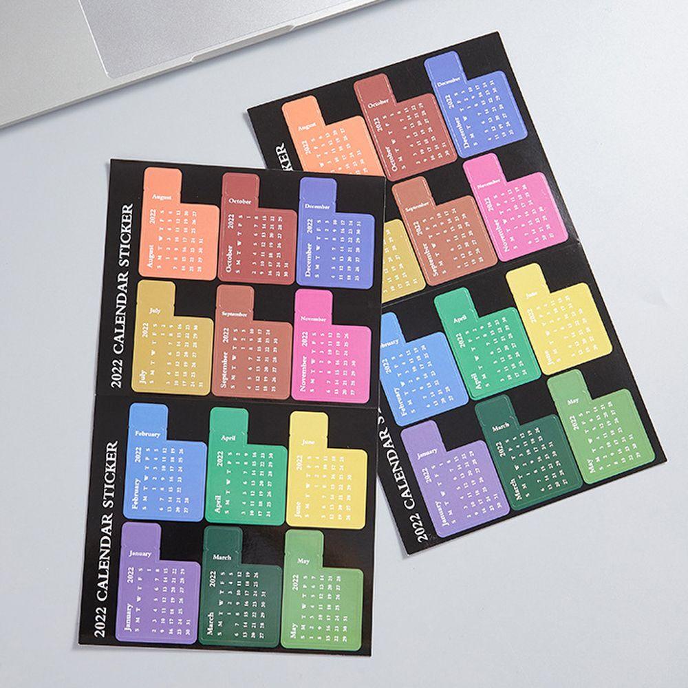 Sticker Đánh Dấu Sổ Tay Ghi Kế Hoạch Lịch Năm 2022 Tiện Dụng