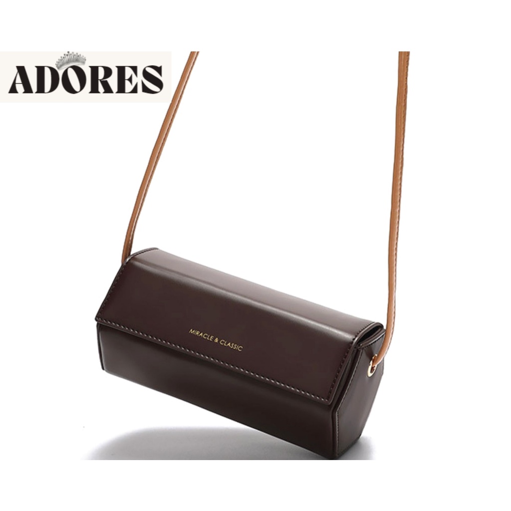 Túi xách nữ đẹp túi đeo chéo hình hộp da trơn phong cách thời trang cá tính B7