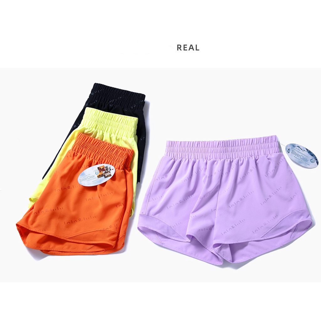 Quần short HOPPE FUMENG thoáng khí in chữ thời trang dành cho nữ