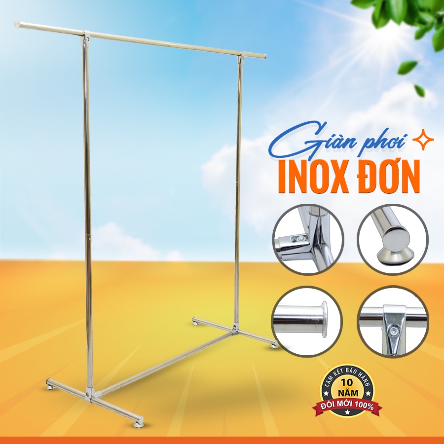 Giàn phơi inox đơn