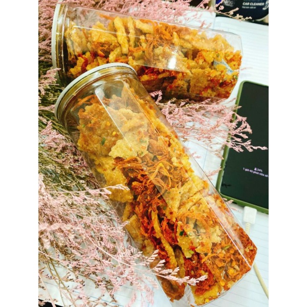 hủ pet-300gr cơm cháy lắc khô bò sợi