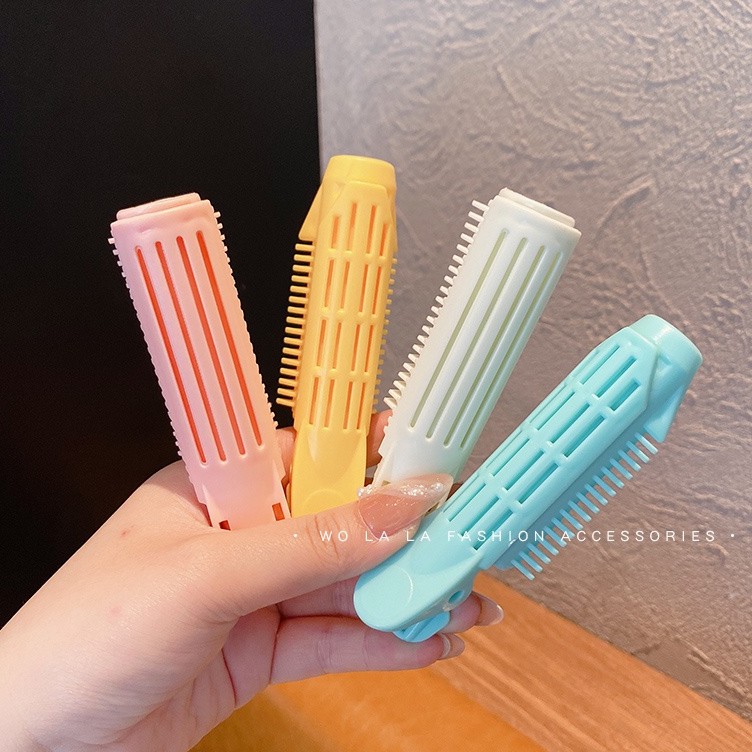 Kẹp lô làm phồng tóc mái phong cách Hàn Quốc cho nữ