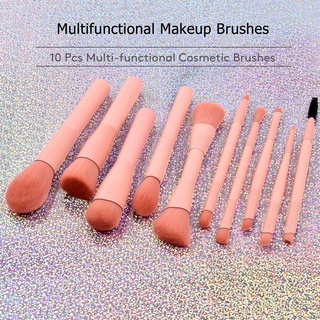 Set 10 cọ trang điểm đa chức năng thiết kế chuyên nghiệp SUAKE