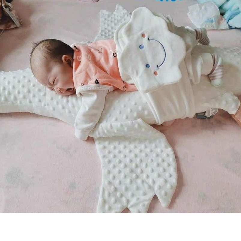 Gối Vịt Trắng Nằm Sấp Chống Đầy Hơi , Dùng Cho Trẻ Sơ Sinh [Hàng Organic Chất Lượng Cao]