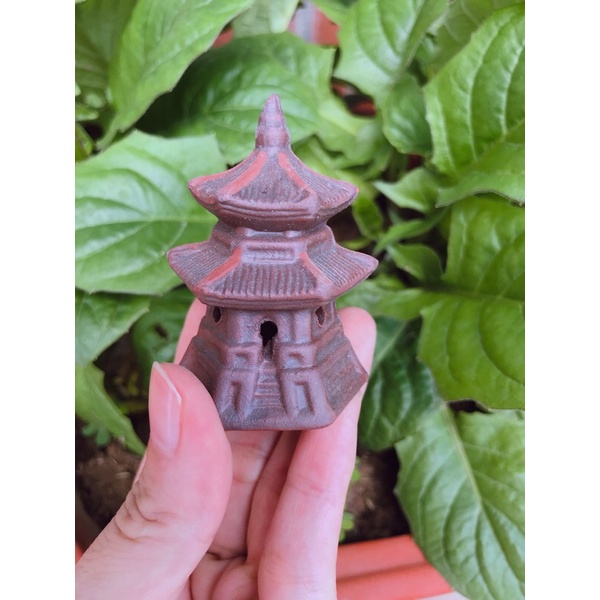 5 mẫu mô hình đình, chùa, tháp, nhà sàn... trang trí bonsai, non bộ, bể cá hàng Bát Tràng cực đẹp