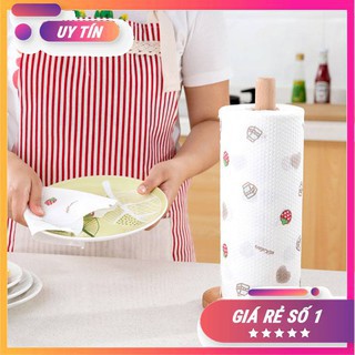 Cọc gỗ cắm cuộn giấy lau bếp