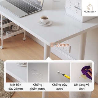 Bàn Làm Việc Gỗ Lắp Ráp Thông Minh Decor Góc Setup Gaming Trang Trí Phòng Ngủ