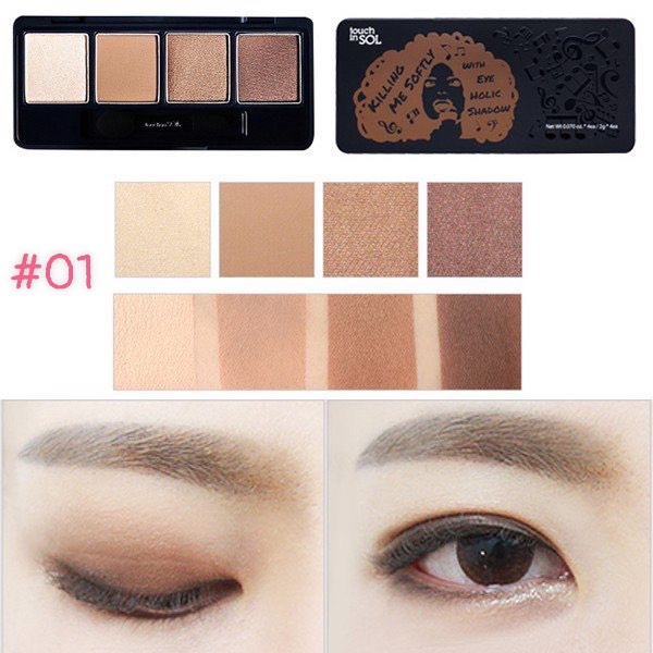 [DATE 01/23] Bảng Phấn Mắt Touch In Sol Killing Me Softly With Eye Holic Shadow (Hàn quốc)