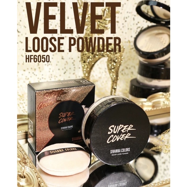 Phấn phủ kiềm dầu chống nắng Sivanna Velvet Loose Powder HF6050 Thái Lan