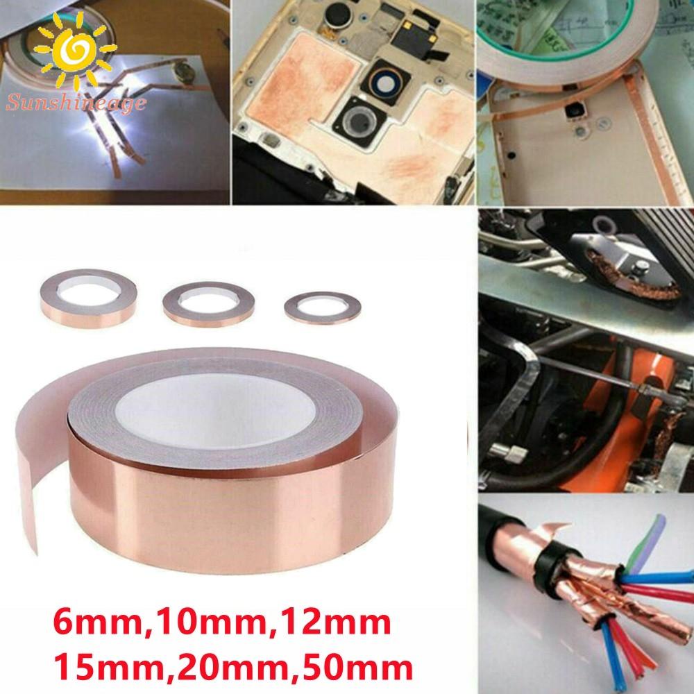 SUNAGE- ~Copper Foil Tape Slug Waterproof 1* 10M Repellent Conductive EMI Shield【SUNAGE-HOT Fashion】