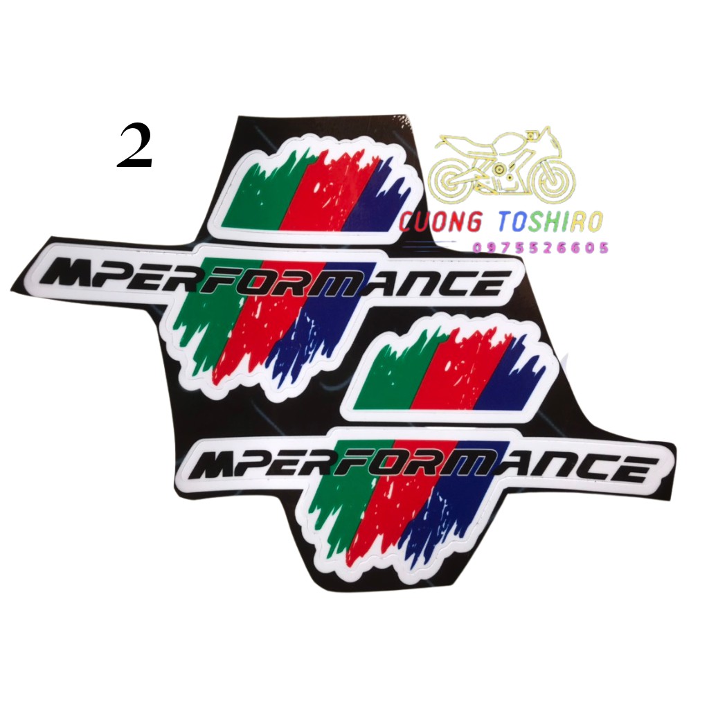 Tem dán xe Mperformance ITALY / AMG / ĐỨC / PHÁP chống nước siêu đẹp