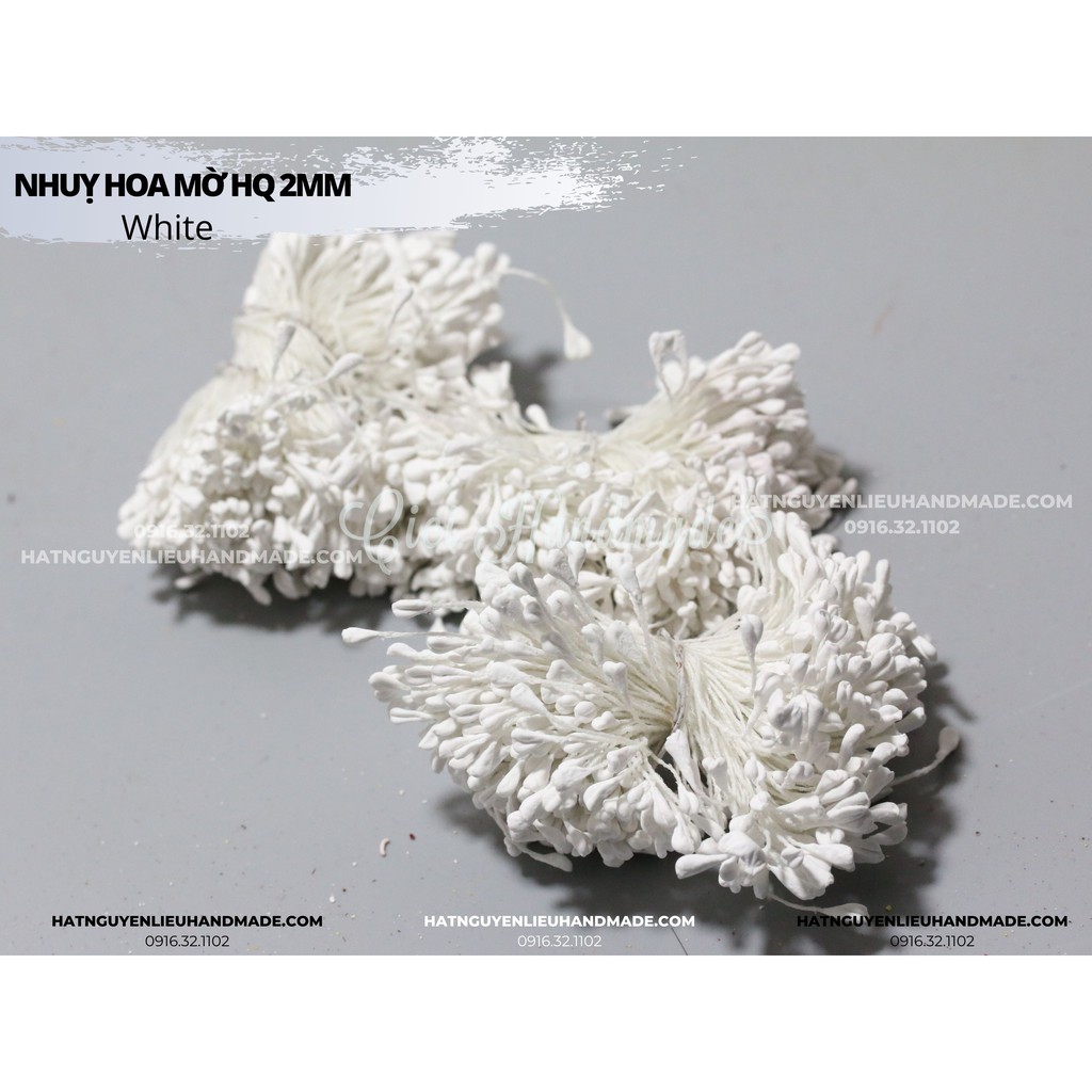 360 chiếc Nhụy hoa đầu TIM nhị hoa giả Hàn Quốc 3mm Cici Handmade cườm nguyên liệu tự làm kẹp tóc đính váy hạt đá DIY