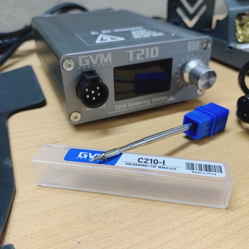 Máy hàn T210 GVM sử dụng mũi hàn C210 tiêu chuẩn JBC