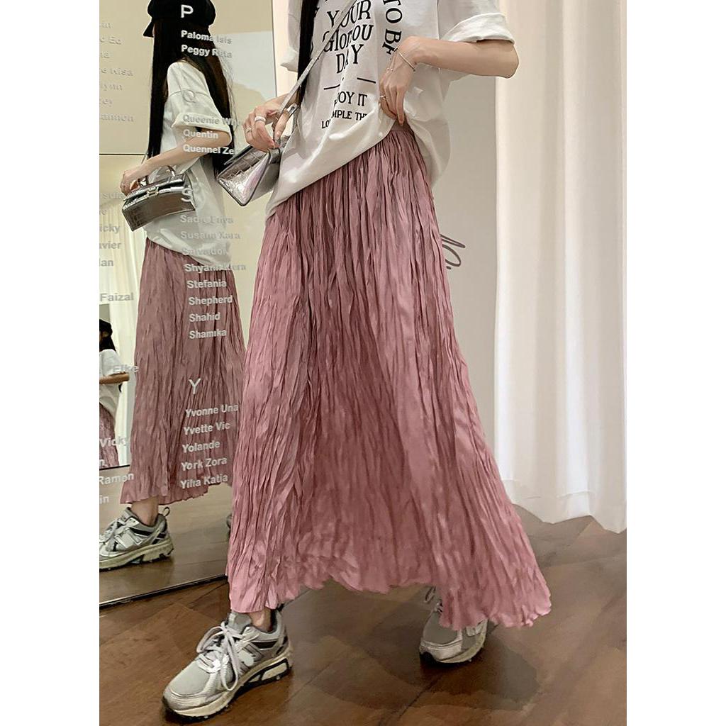 Chân Váy Chữ a Lưng Cao Xếp Ly Dáng Rộng Phong Cách Thời Trang Mùa Hè Hàng Mới 62635