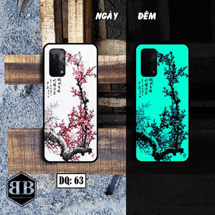 Ốp lưng kính Dạ Quang Oppo A93 5G / A74 5G / A54 5G phát sáng trong đêm thiết kế sang chảnh