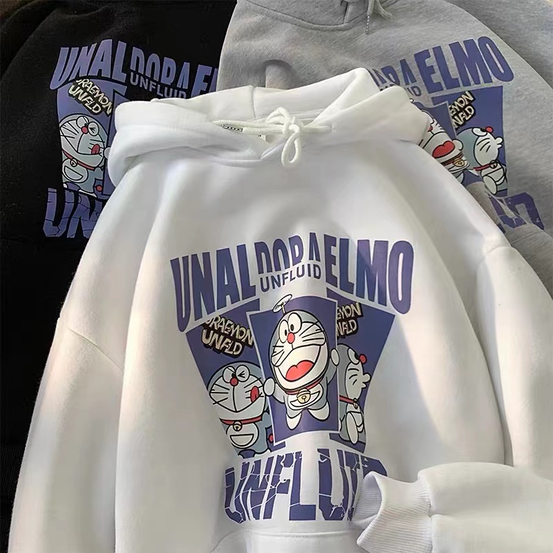 Áo Hoodie Tay Dài Oversize In Họa Tiết Hoạt Hình Nhật Bản Thời Trang Unisex 2022