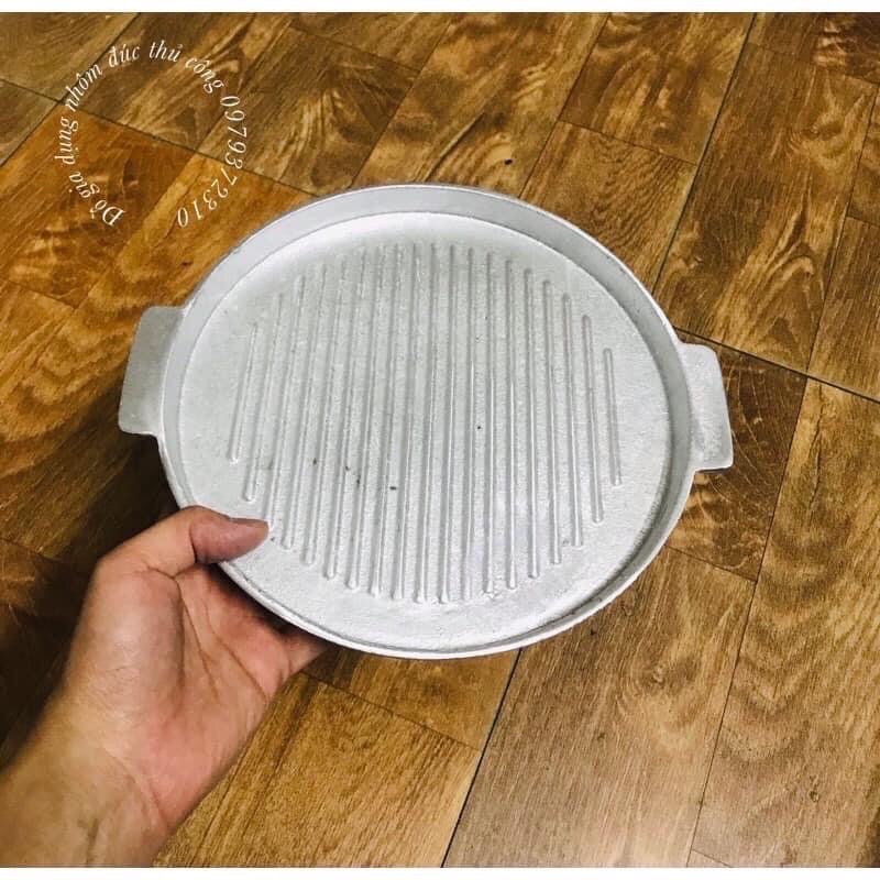 Chảo gang nướng thịt, làm bittet size 22cm, 23cm có kẻ