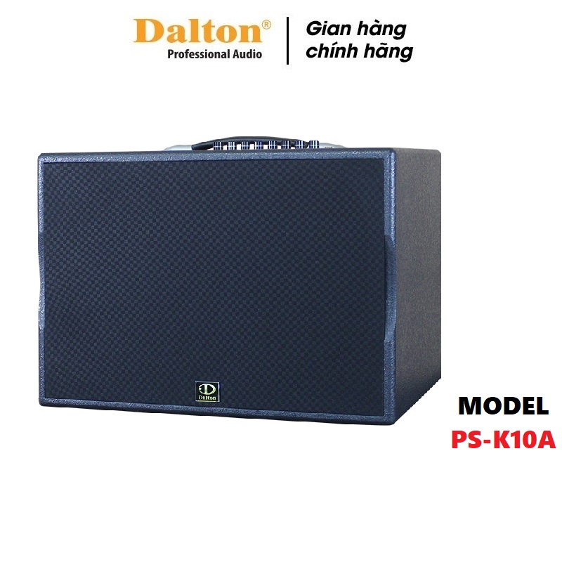 Loa karaoke di động Dalton PS-K10A , công suất 300W, bass 10 inch  kem 2 micro không dây sóng UHF-BH 12 tháng