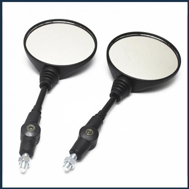 1 Cặp Gương Chiếu Hậu Tròn Chống Rơi Gấp Gọn Được 650 Độ Dành Cho Xe Mô Tô