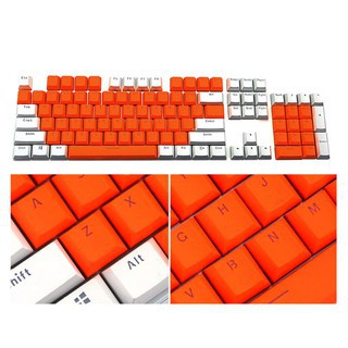 Keycap PBT 104 nút thay thế bàn phím cơ nhiều màu chất liệu tốt chống mờ chữ