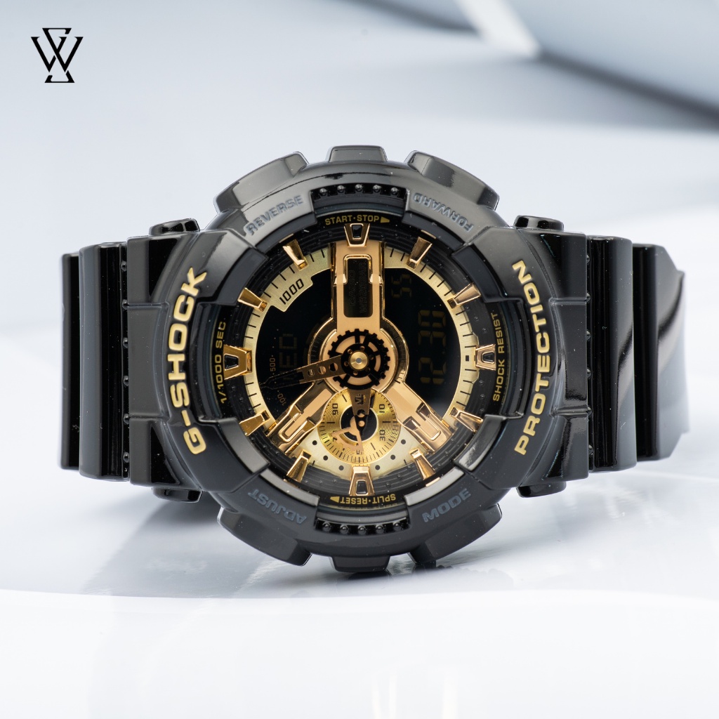 Đồng Hồ Điện Tử Nam Casio G-Shock WATCHSTORE GA-110GB-1ADR Thiết Kế Mặt Kính Khoáng 51mm, Vỏ Và Dây Nhựa Bền Bỉ