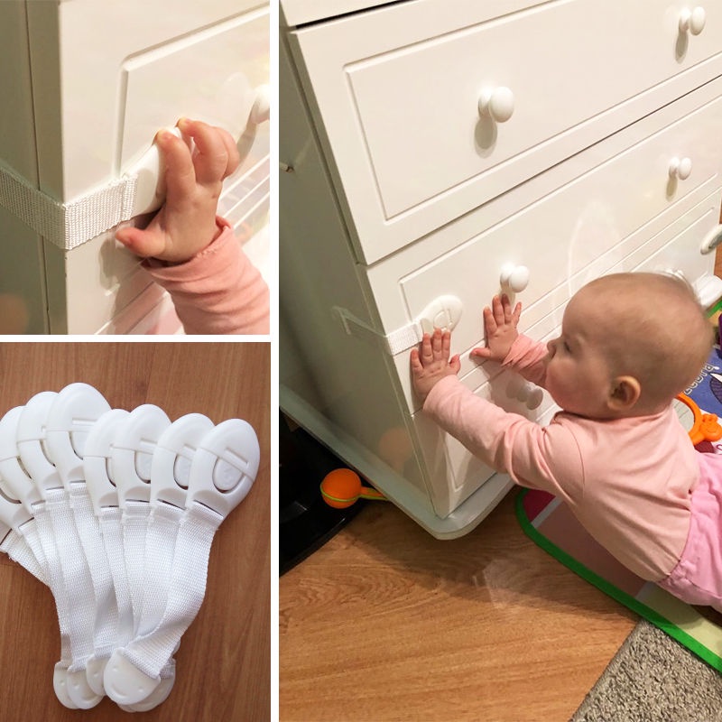 Khóa Ngăn Kéo Tủ Bảo Vệ An Toàn Cho Bé Tiện Lợi Dễ Sử Dụng Sự Bảo Vệ