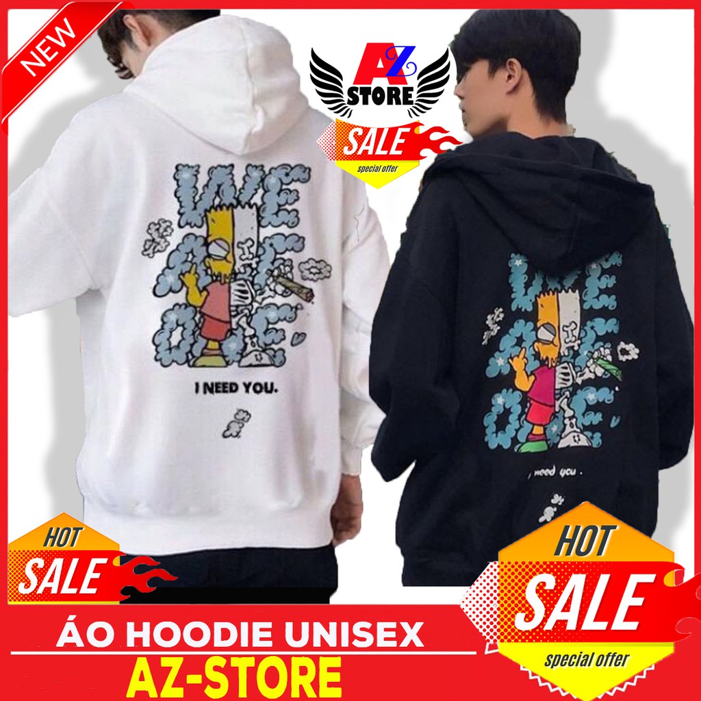 (FREESHIP) ❤ áO HOOIDE. HOODIE NAM NỮ (ĐỦ SIZE M,L,XL)