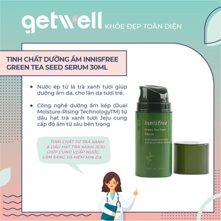 TINH CHẤT DƯỠNG ẨM INNISFREE GREEN TEA SEED SERUM 30ML