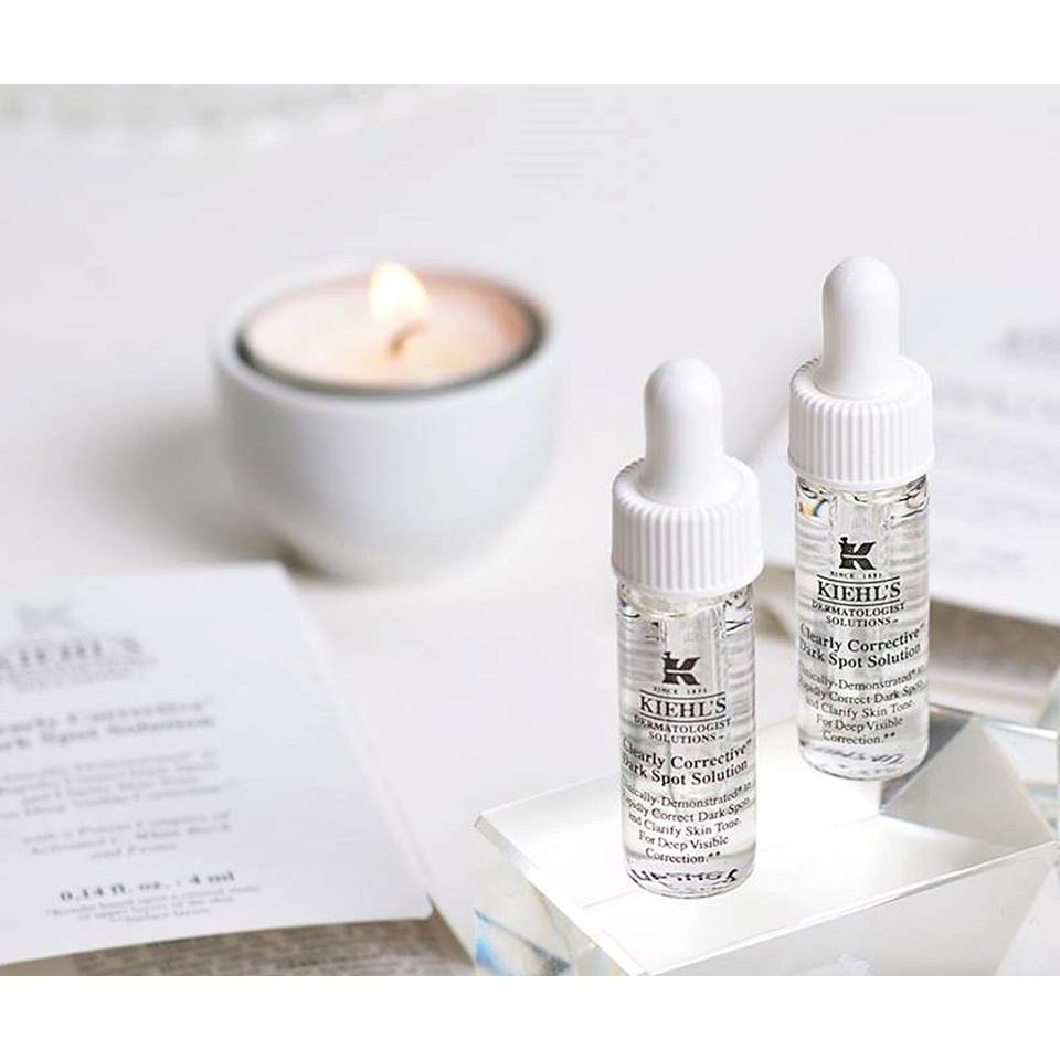 [AUTH 1000%] Kiehl's / Kiehls Tinh Chất Trắng Da Kiehl mini  Clearly Corrective Dark Spot Solutiont 4ml